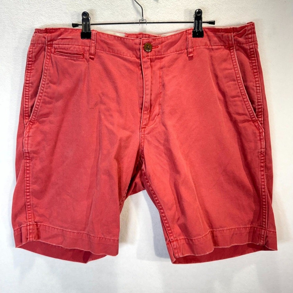 Denim & Supply Ralph Lauren Men's Red Shorts 100% Cotton 9" Size 34